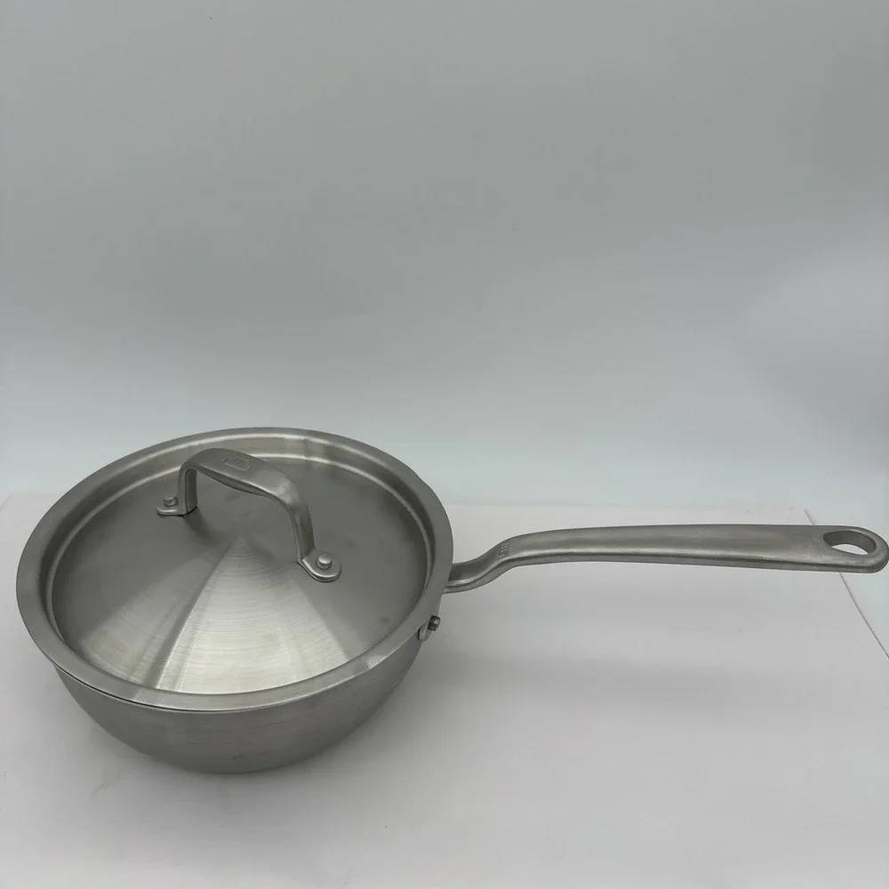 Made In | Stainless Clad 2 qt Saucier w/ Lid | Ind, Ele, Gas